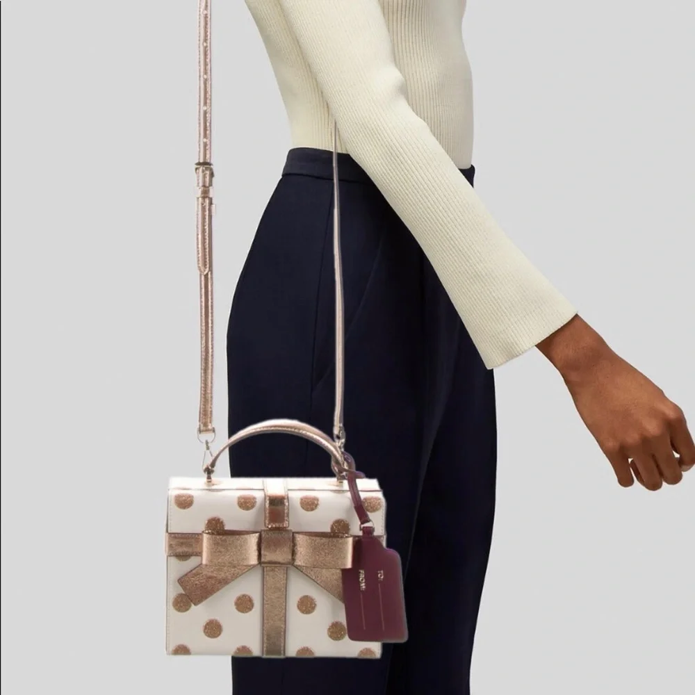 Kate Spade Wrapping Party Gift Box Crossbody - Picture 1 of 14
